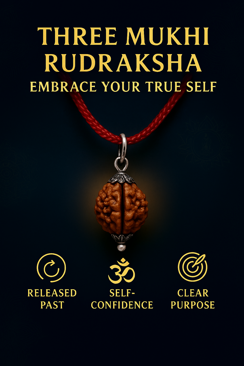 3 Mukhi Siddh Rudraksha - Teen Mukhi