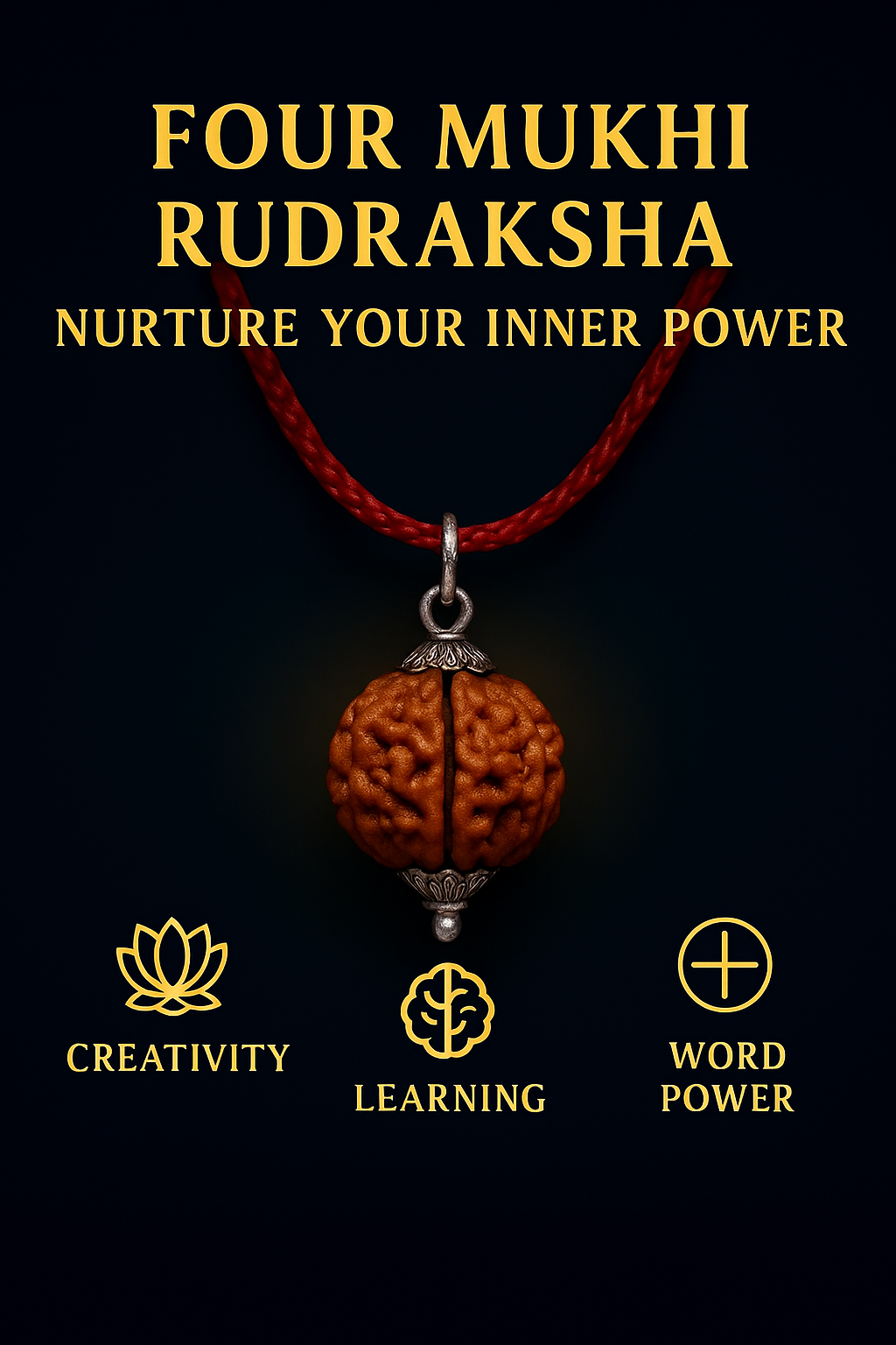 4 Mukhi Siddh Rudraksha - Chaar Mukhi