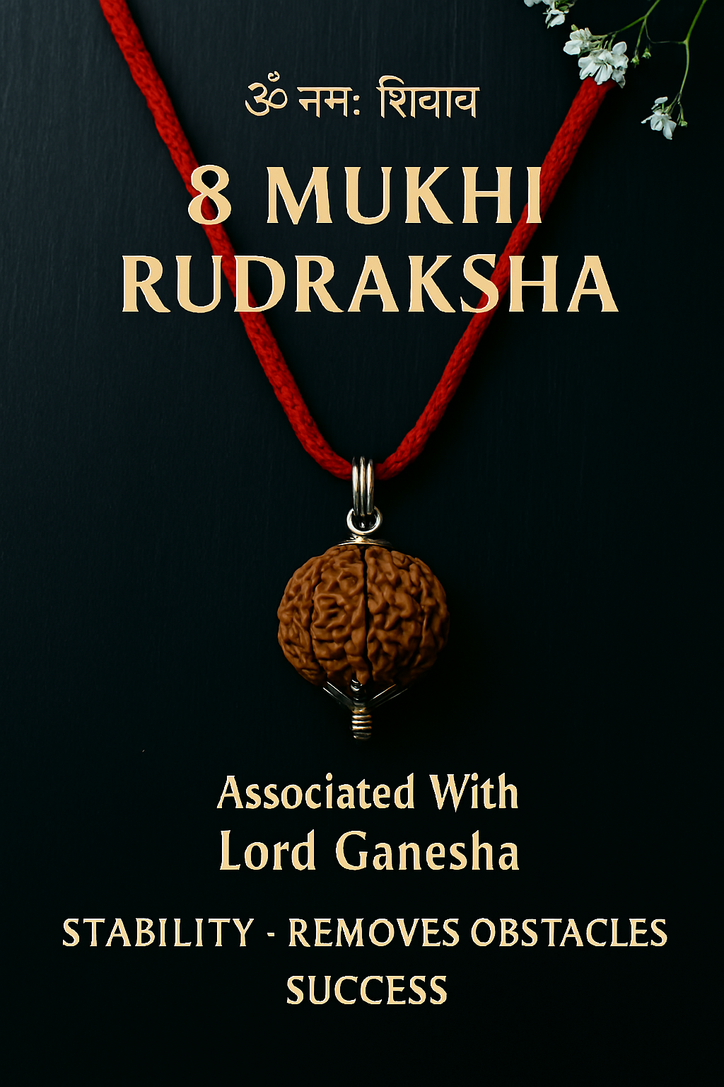 8 Mukhi Siddh Rudraksha - Aath Mukhi