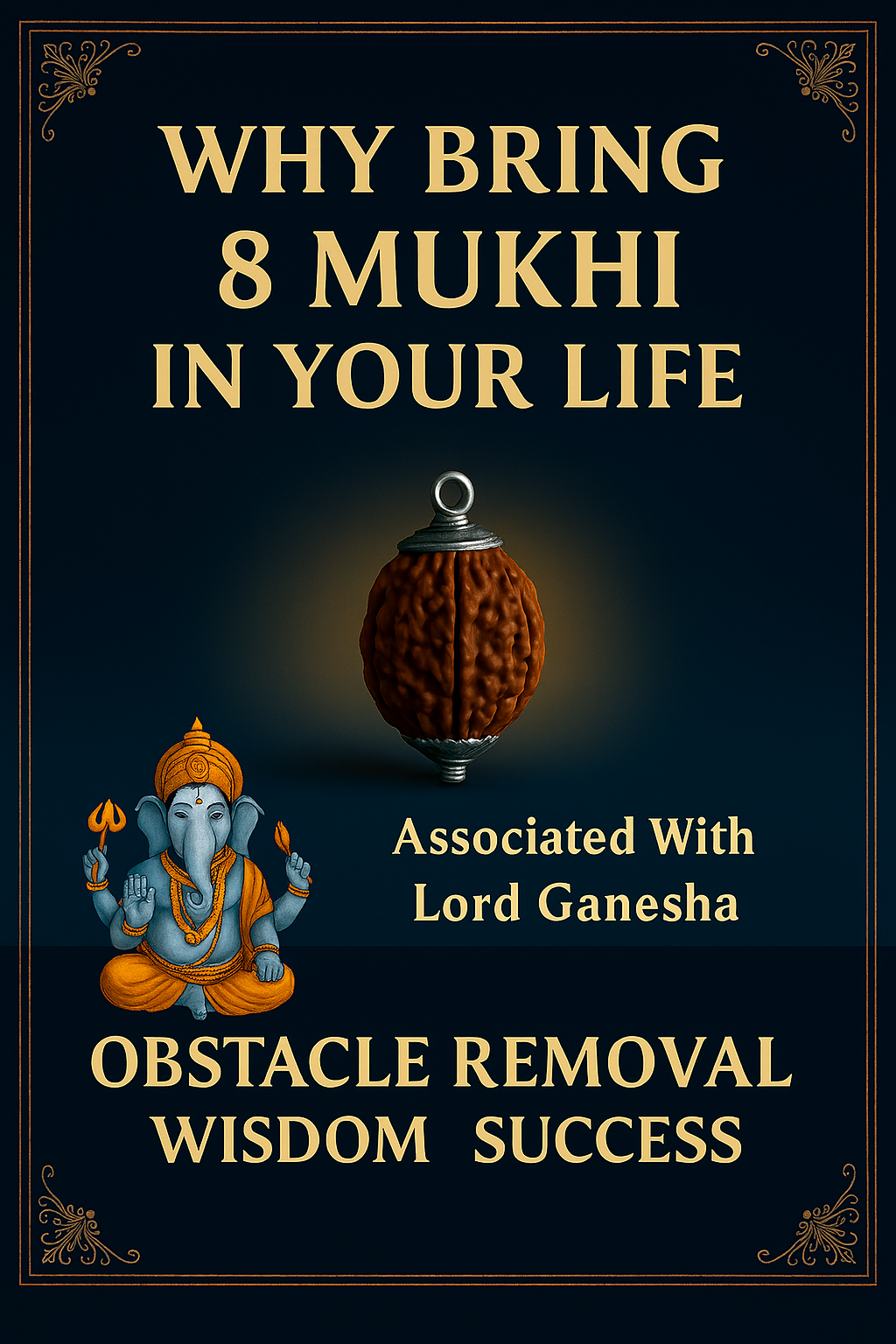 8 Mukhi Siddh Rudraksha - Aath Mukhi - Image 2