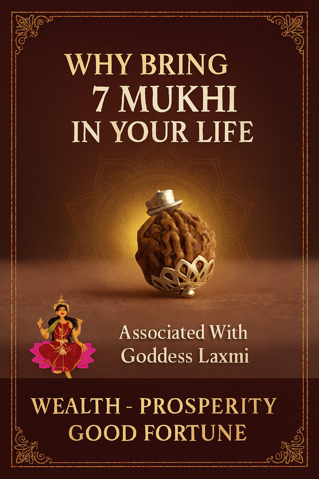 7 Mukhi Siddh Rudraksha - Saat Mukhi - Image 2